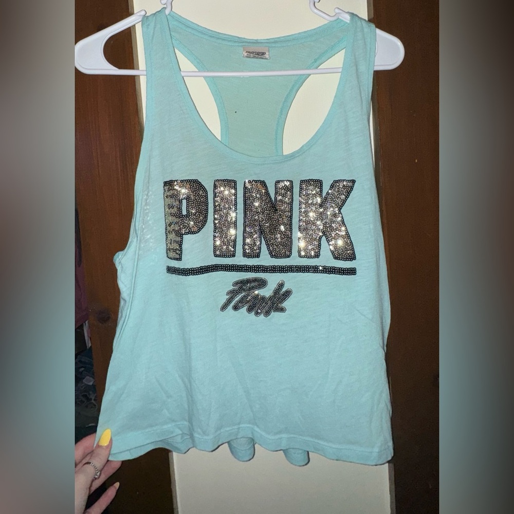 PINK Victoria’s Secret ✨sparkle✨ tank